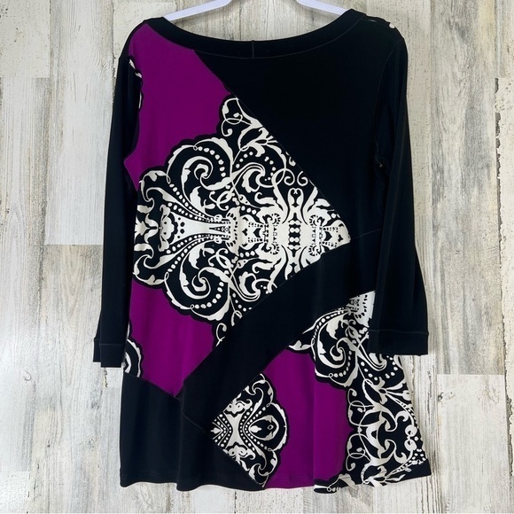 EVA VARRO 3/4 SLV BOHO TUNIC - Picture 3 of 12